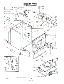 03 - Cabinet parts for Whirlpool Dryer LG5921XMW2 from AppliancePartsPros.com
