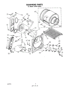 04 - Bulkhead parts for Whirlpool Dryer LG5921XMW2 from AppliancePartsPros.com