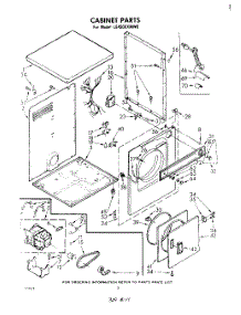 02 - Section parts for Whirlpool Dryer LE4900XMW0 from AppliancePartsPros.com
