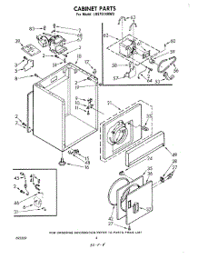03 - Cabinet parts for Whirlpool Dryer LG5751XKW0 from AppliancePartsPros.com