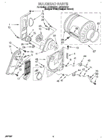 03 - Section parts for Whirlpool Dryer LEC6646AQ1 from AppliancePartsPros.com