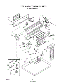 02 - Section parts for Whirlpool Dryer LHE9800W1 from AppliancePartsPros.com