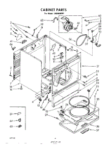 03 - Section parts for Whirlpool Dryer LHE9800W1 from AppliancePartsPros.com