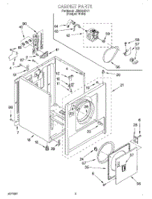 02 - Section parts for Whirlpool Dryer LER3624DQ1 from AppliancePartsPros.com