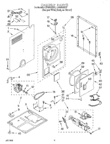 02 - Cabinet parts for Whirlpool Dryer LGR3622DZ1 from AppliancePartsPros.com