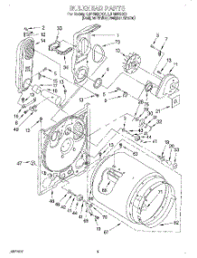 03 - Bulkhead parts for Whirlpool Dryer LGR8858DQ1 from AppliancePartsPros.com