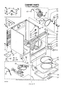03 - Cabinet parts for Whirlpool Dryer LG5801XMW2 from AppliancePartsPros.com
