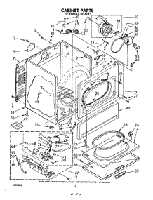 03 - Cabinet parts for Whirlpool Dryer LG7801XSW1 from AppliancePartsPros.com