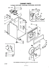 03 - Cabinet parts for Whirlpool Dryer LG5701XKW0 from AppliancePartsPros.com