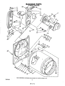 04 - Bulkhead parts for Whirlpool Dryer LG7801XSW1 from AppliancePartsPros.com