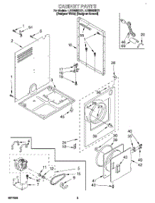 02 - Section parts for Whirlpool Dryer LDR3822DQ1 from AppliancePartsPros.com