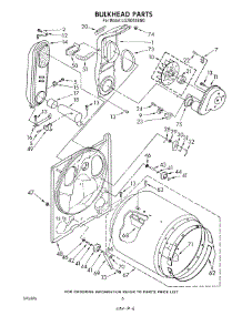 04 - Bulkhead parts for Whirlpool Dryer LG7801XSW0 from AppliancePartsPros.com