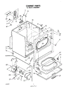 02 - Section parts for Whirlpool Dryer LE7800XMW1 from AppliancePartsPros.com
