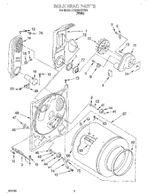 03 - Bulkhead, Lit / Optional parts for Whirlpool Dryer CG2951XYW4 from AppliancePartsPros.com