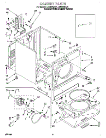 02 - Section parts for Whirlpool Dryer LEC6646AZ1 from AppliancePartsPros.com
