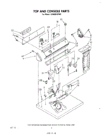 03 - Section parts for Whirlpool Dryer LE5605XPW0 from AppliancePartsPros.com
