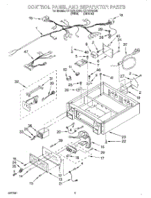 02 - Control Panel And Separator parts for Whirlpool Dryer CSP2791BN0 from AppliancePartsPros.com
