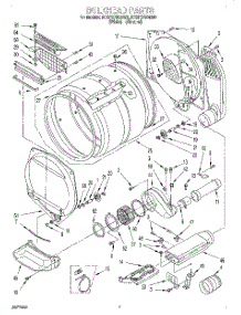 04 - Bulkhead, Lit / Optional parts for Whirlpool Dryer 3CSP2760BW0 from AppliancePartsPros.com