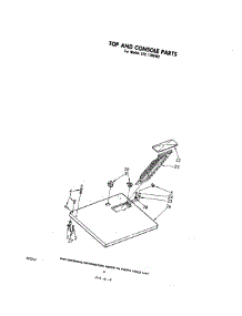 04 - Top And Console parts for Whirlpool Dryer CFE1300W2 from AppliancePartsPros.com