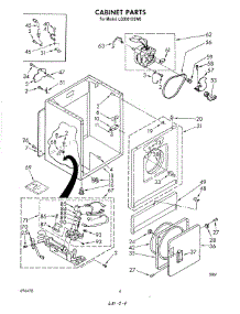 03 - Cabinet parts for Whirlpool Dryer LG3001XSW0 from AppliancePartsPros.com