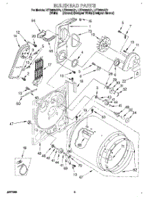 03 - Section parts for Whirlpool Dryer LET8858AZ1 from AppliancePartsPros.com