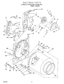 03 - Bulkhead, Lit / Optional parts for Whirlpool Dryer 3CGP2901DN0 from AppliancePartsPros.com