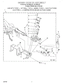 04 - 3402851 Burner Assembly parts for Whirlpool Dryer GGC9858EZ0 from AppliancePartsPros.com