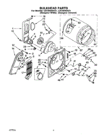 03 - Section parts for Whirlpool Dryer LEC6848AZ1 from AppliancePartsPros.com
