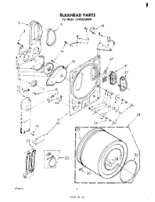 03 - Section parts for Whirlpool Dryer LE4905XMW0 from AppliancePartsPros.com