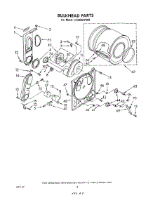 05 - Bulkhead parts for Whirlpool Dryer LG3006XPW0 from AppliancePartsPros.com