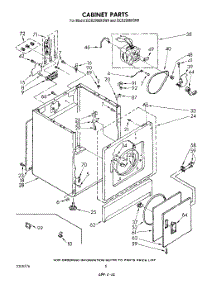 04 - Cabinet parts for Whirlpool Dryer GCE2900XSW0 from AppliancePartsPros.com