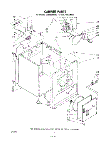 05 - Cabinet parts for Whirlpool Dryer GCE2100XMW2 from AppliancePartsPros.com