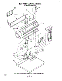 03 - Section parts for Whirlpool Dryer LE5800XMW0 from AppliancePartsPros.com