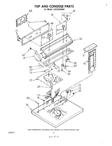 03 - Section parts for Whirlpool Dryer LE5750XKW1 from AppliancePartsPros.com