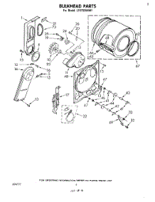 04 - Section parts for Whirlpool Dryer LE5750XKW1 from AppliancePartsPros.com