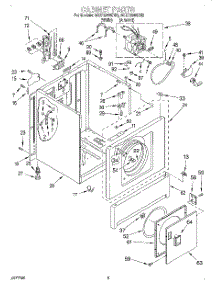 03 - Section parts for Whirlpool Dryer 3CEP2960DN2 from AppliancePartsPros.com