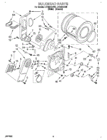 03 - Section parts for Whirlpool Dryer LER5644AW2 from AppliancePartsPros.com