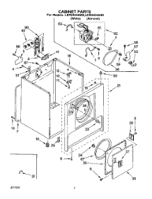 02 - Section parts for Whirlpool Dryer LER5434AW0 from AppliancePartsPros.com