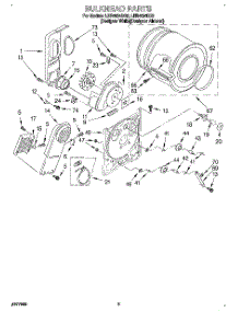 03 - Section parts for Whirlpool Dryer LER4634DQ0 from AppliancePartsPros.com