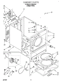 02 - Section parts for Whirlpool Dryer LET6634AQ1 from AppliancePartsPros.com