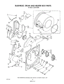 05 - Bulkhead, Drum And Heater Box , Lit parts for Whirlpool Dryer LG2001XSW0 from AppliancePartsPros.com