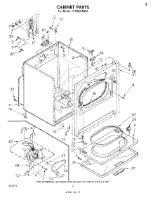 02 - Section parts for Whirlpool Dryer LE7800XMW2 from AppliancePartsPros.com