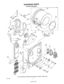 03 - Section parts for Whirlpool Dryer LE4935XMW1 from AppliancePartsPros.com