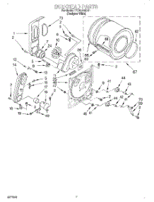 04 - Bulkhead parts for Whirlpool Dryer TGDL640DQ1 from AppliancePartsPros.com