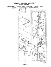 05 - 688637 Burner Assembly parts for Whirlpool Dryer LG7001XMW1 from AppliancePartsPros.com