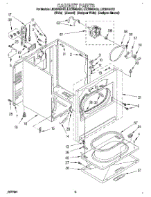 02 - Section parts for Whirlpool Dryer LEC6848AW3 from AppliancePartsPros.com