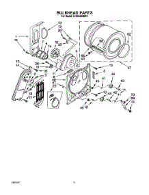 04 - Section parts for Whirlpool Dryer LE5650XMW2 from AppliancePartsPros.com