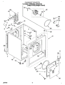 02 - Section parts for Whirlpool Dryer LER4624DQ0 from AppliancePartsPros.com