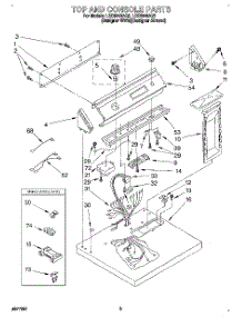 02 - Section parts for Whirlpool Dryer LEC6848AZ2 from AppliancePartsPros.com