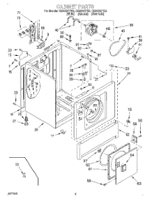 03 - Section parts for Whirlpool Dryer CE2950XYN3 from AppliancePartsPros.com